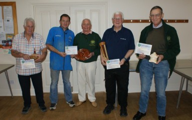 Winners of the September certificates with jason Breach